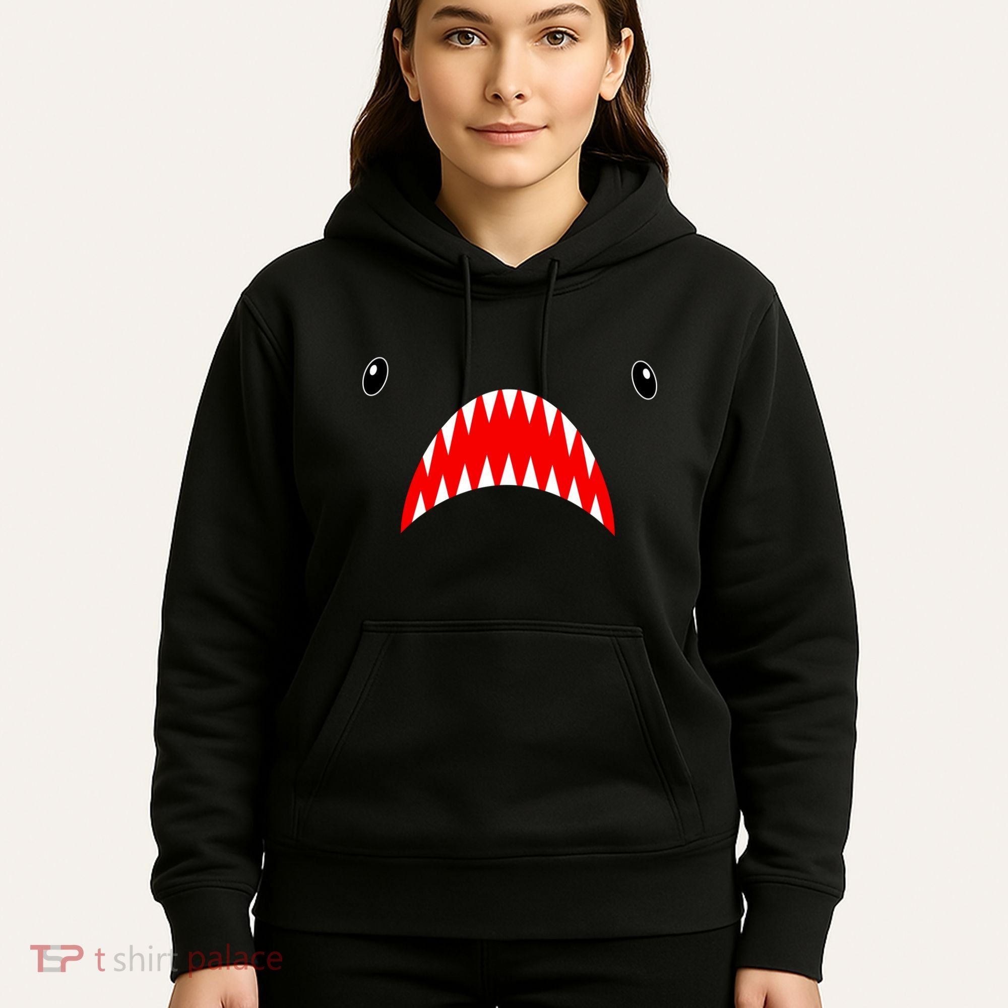Shark Face Teeth Big Week Costume Hoodie