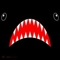 Shark Face Teeth Big Week Costume Long Sleeve Shirt thumb 2