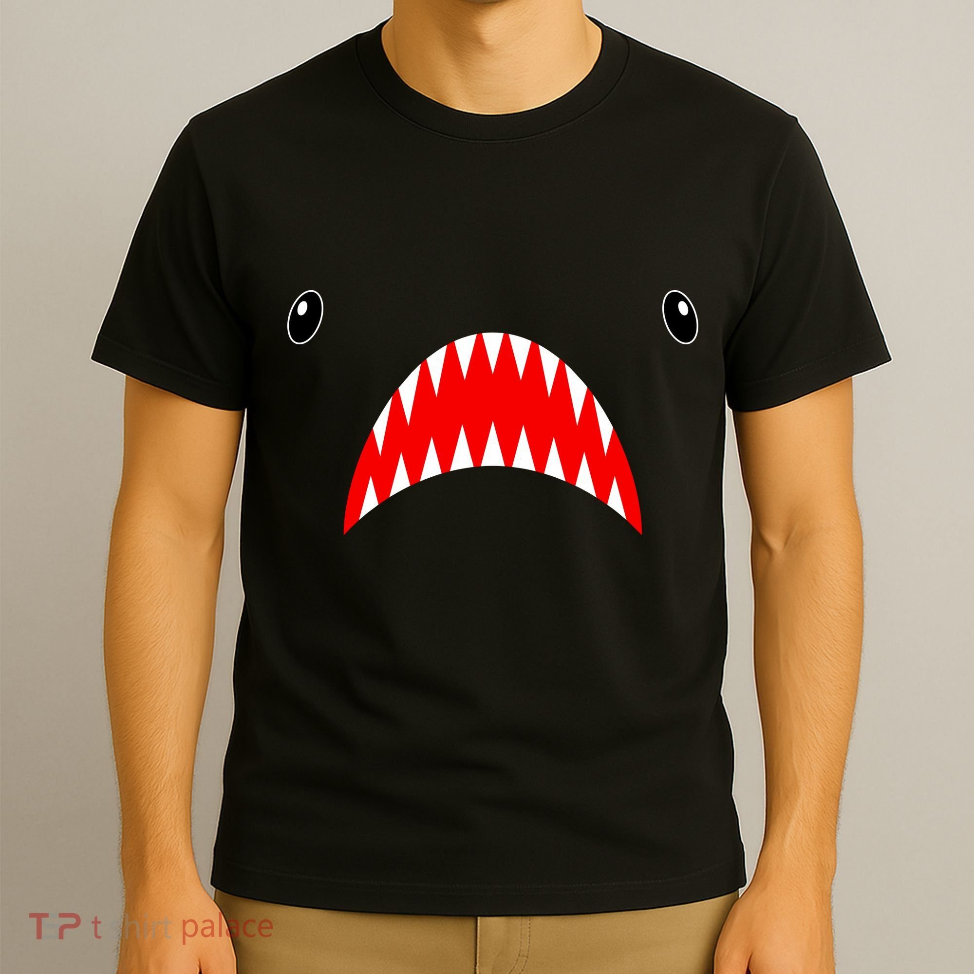 Shark Face Teeth Big Week Costume T-Shirt