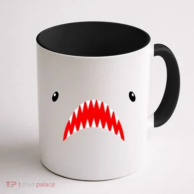 Shark Face Teeth Big Week Costume Coffee Mug back