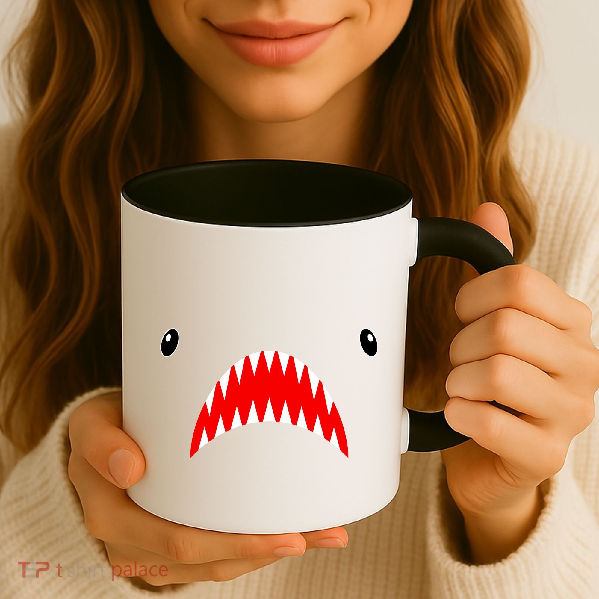 Shark Face Teeth Big Week Costume Coffee Mug