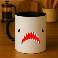Shark Face Teeth Big Week Costume Coffee Mug thumb 4