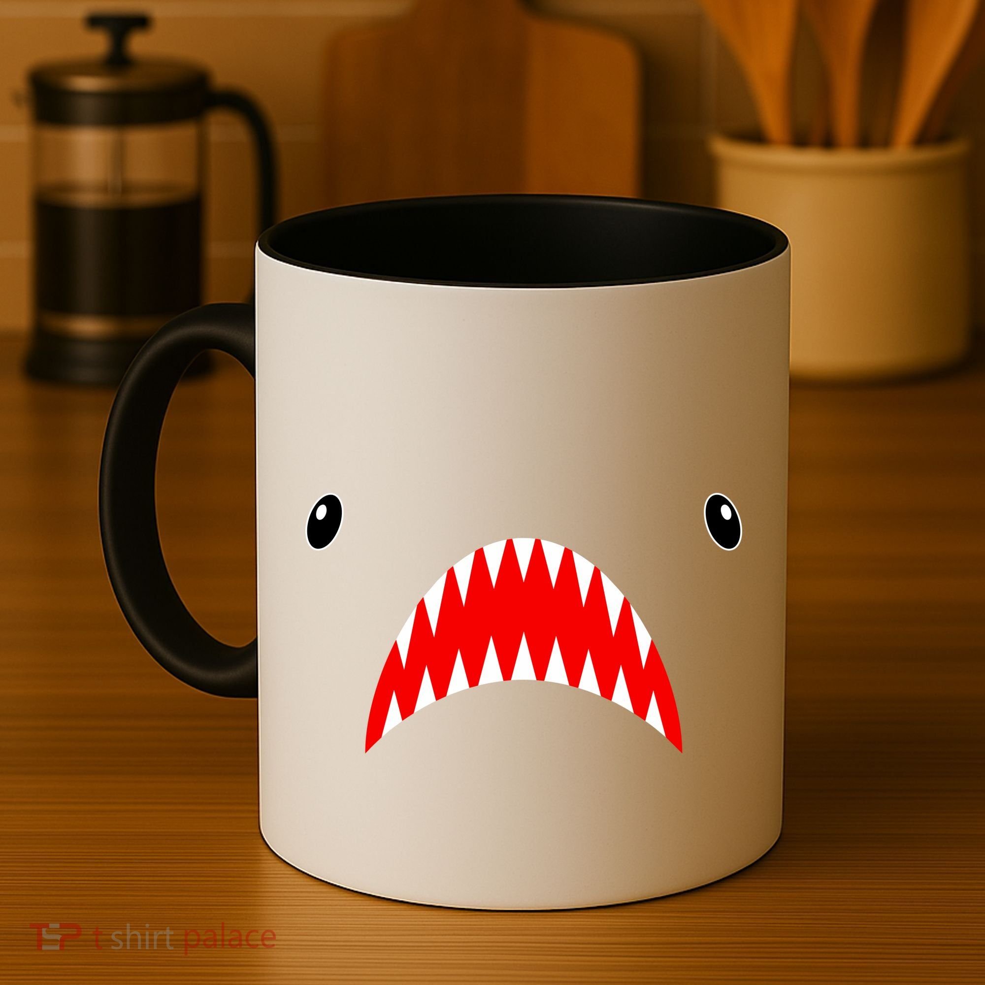 Shark Face Teeth Big Week Costume Coffee Mug