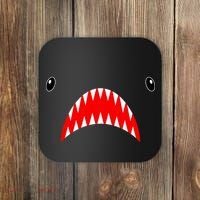 Shark Face Teeth Big Week Costume Coaster thumb 0
