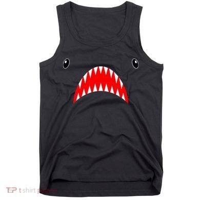 Shark Face Teeth Big Week Costume Tank Top