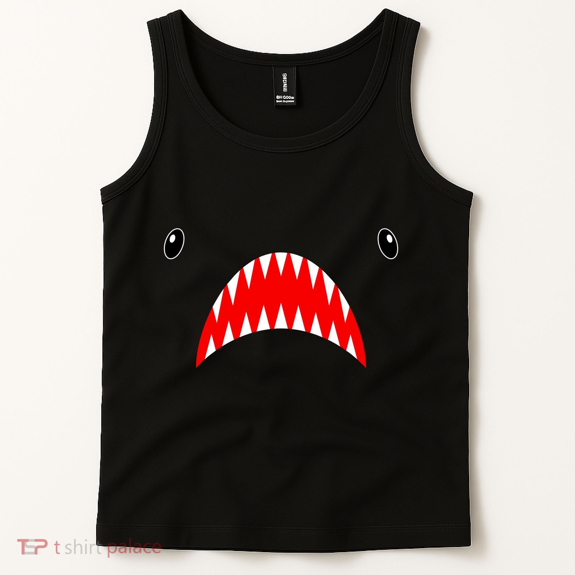 Shark Face Teeth Big Week Costume Tank Top