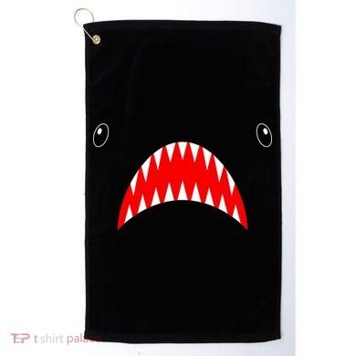 Shark Face Teeth Big Week Costume Golf Towel