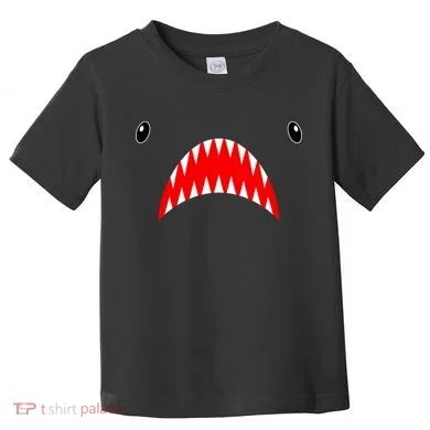 Shark Face Teeth Big Week Costume Toddler T-Shirt