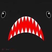 Shark Face Teeth Big Week Costume Toddler T-Shirt thumb 4