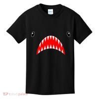 Shark Face Teeth Big Week Costume Kids T-Shirt thumb 0