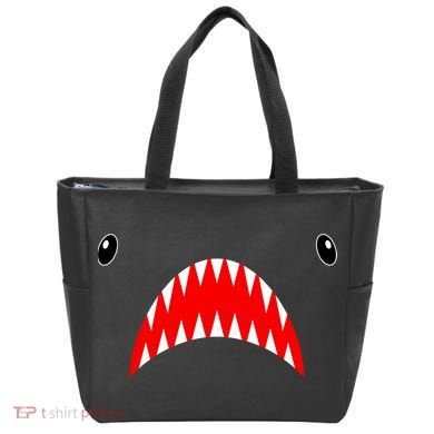 Shark Face Teeth Big Week Costume Tote Bag