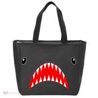 Shark Face Teeth Big Week Costume Tote Bag thumb 0