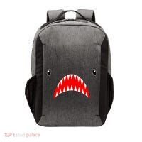 Shark Face Teeth Big Week Costume Vector Backpack thumb 0