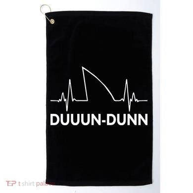 Shark Heartbeat Pulse Duuun-Dunn Golf Towel