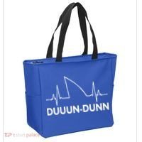 Shark Heartbeat Pulse Duuun-Dunn Tote Bag thumb 2