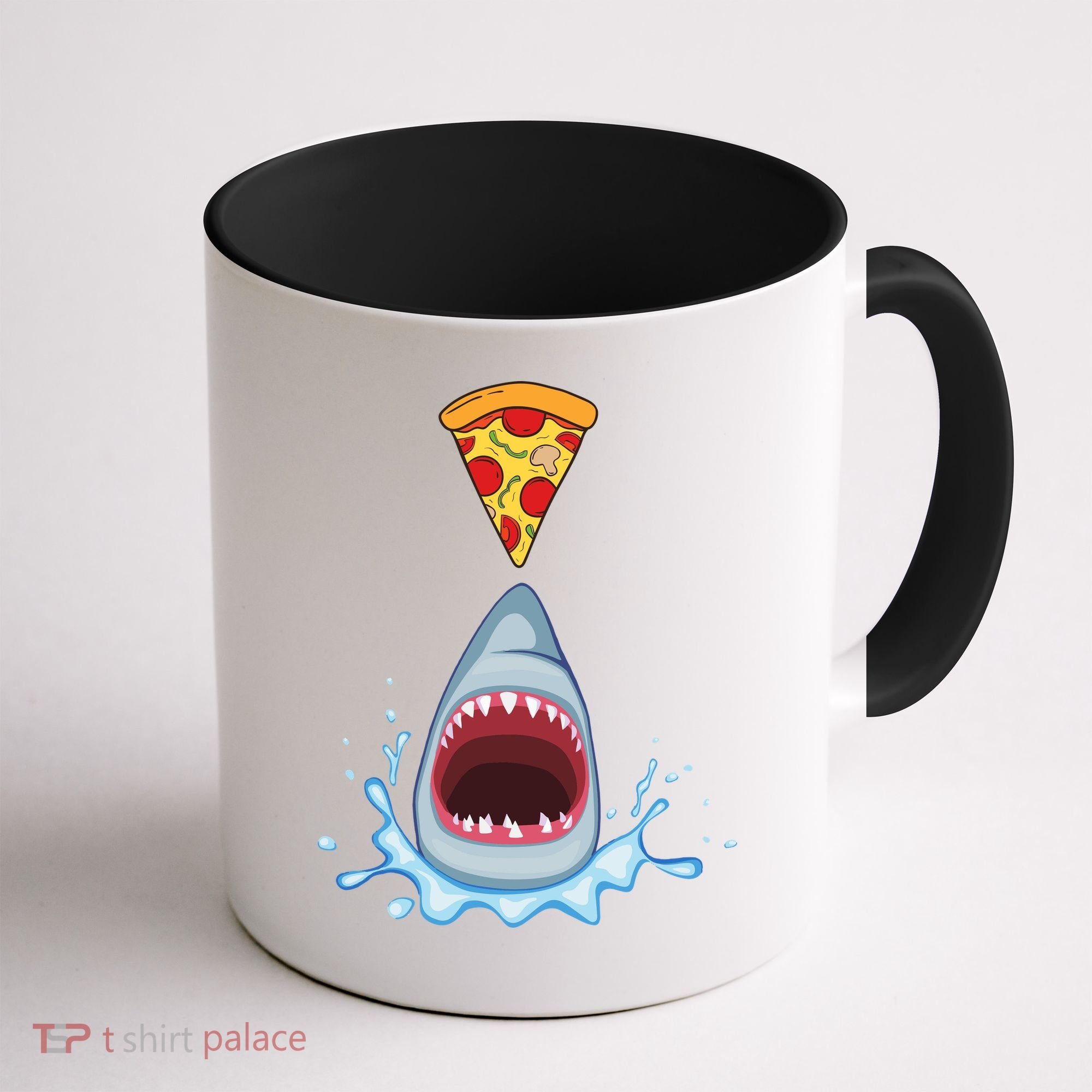 Shark Pizza Attack Coffee Mug