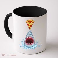 Shark Pizza Attack Coffee Mug thumb 0