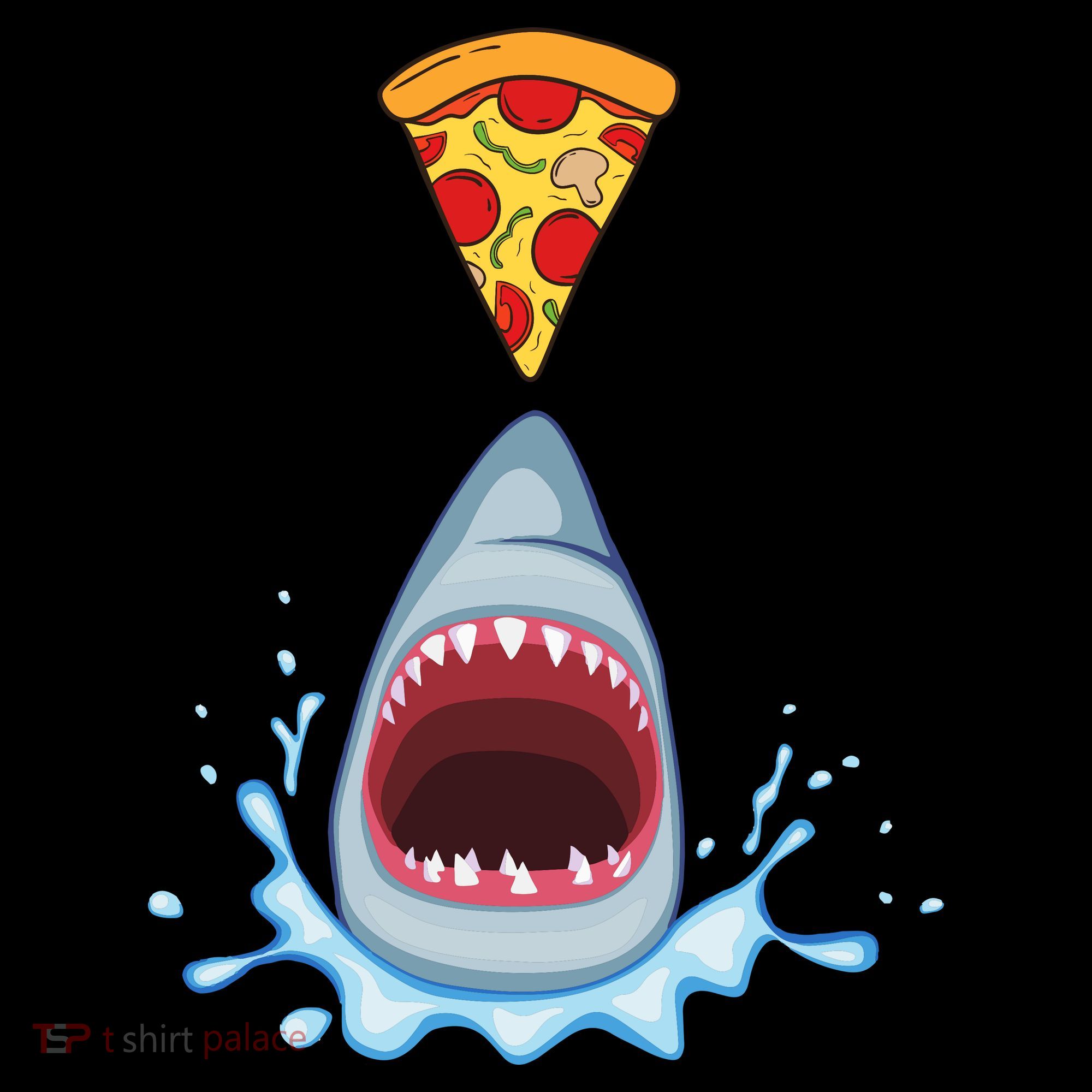 Shark Pizza Attack Coffee Mug