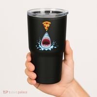 Shark Pizza Attack Tumbler thumb 2