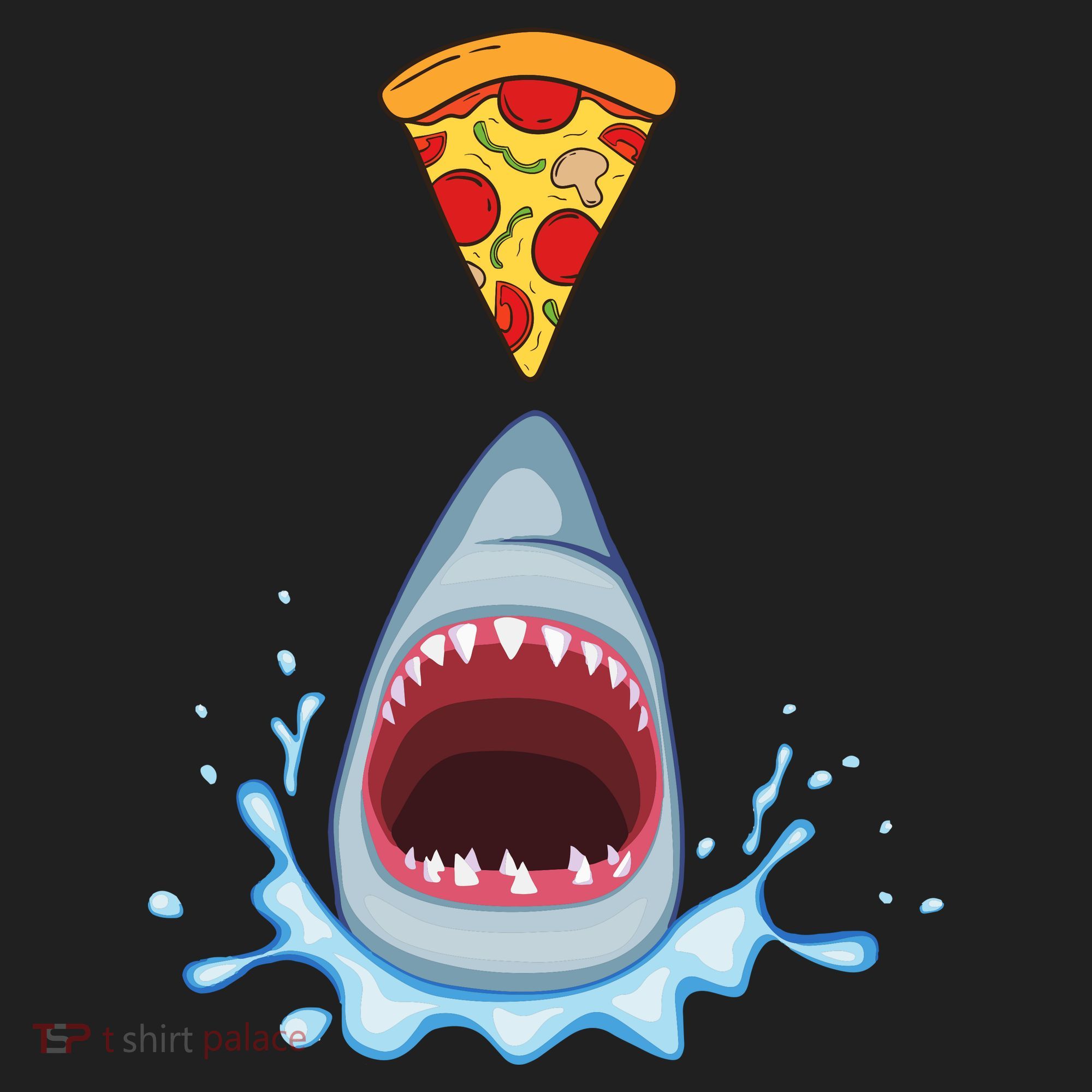 Shark Pizza Attack Tumbler