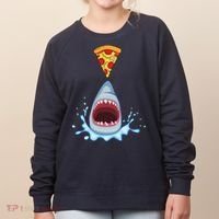 Shark Pizza Attack Women's Sweatshirt thumb 0