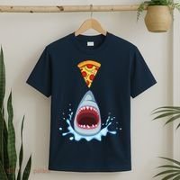 Shark Pizza Attack T-Shirt thumb 2