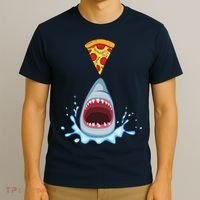 Shark Pizza Attack T-Shirt thumb 3