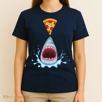 Shark Pizza Attack T-Shirt thumb 4