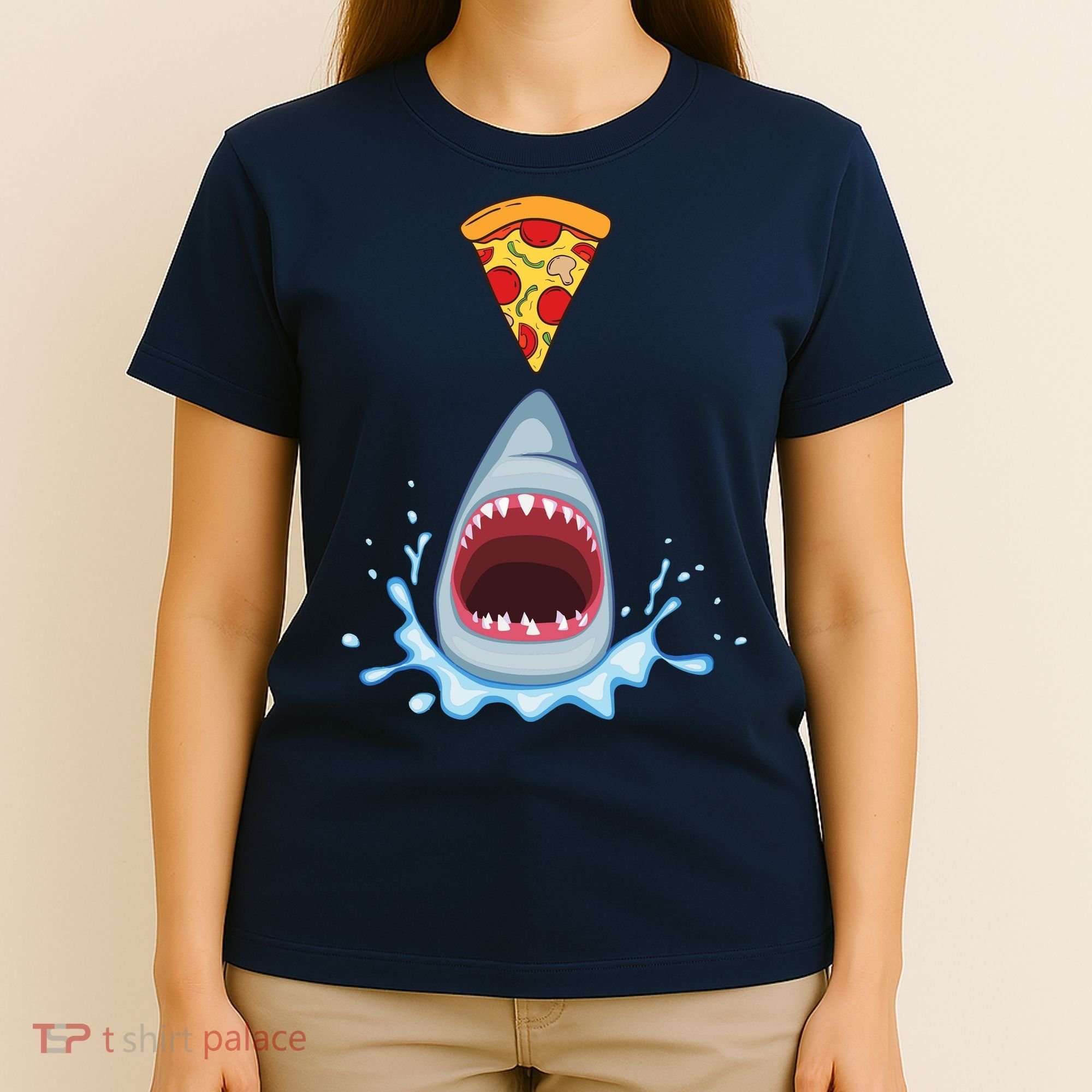 Shark Pizza Attack T-Shirt