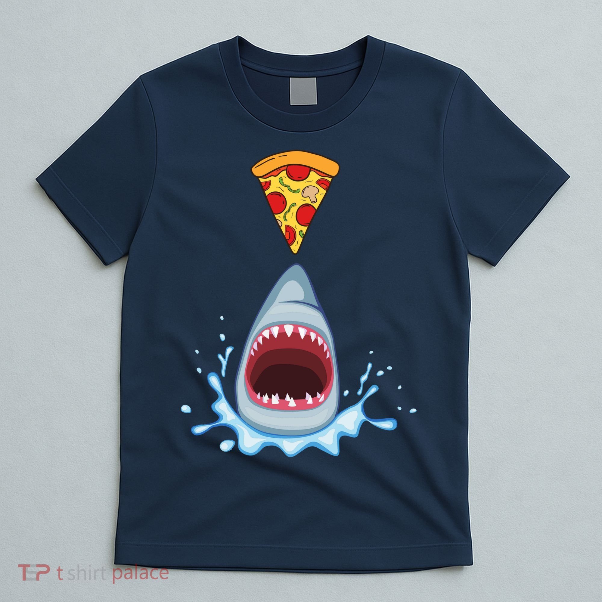 Shark Pizza Attack T-Shirt
