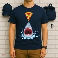 Shark Pizza Attack T-Shirt thumb 6