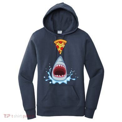 Shark Pizza Attack Women's Hoodie