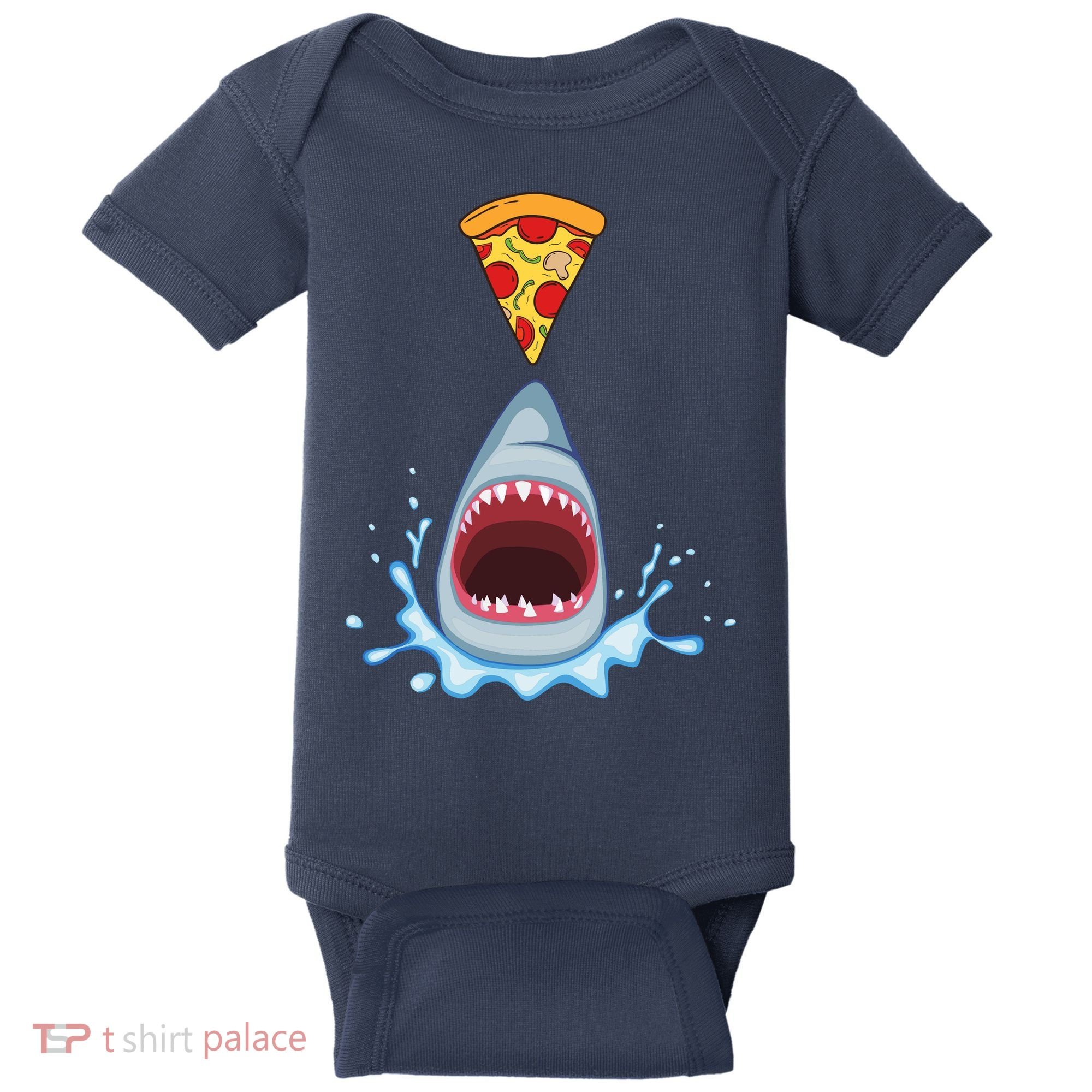 Shark Pizza Attack Baby Bodysuit
