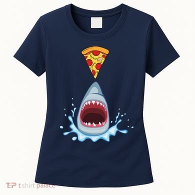 Shark Pizza Attack Women's T-Shirt