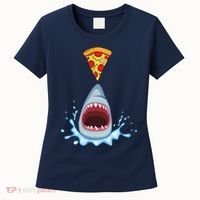 Shark Pizza Attack Women's T-Shirt thumb 0