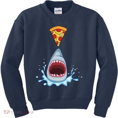 Shark Pizza Attack Kids Sweatshirt