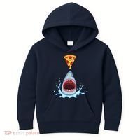 Shark Pizza Attack Kids Hoodie thumb 0