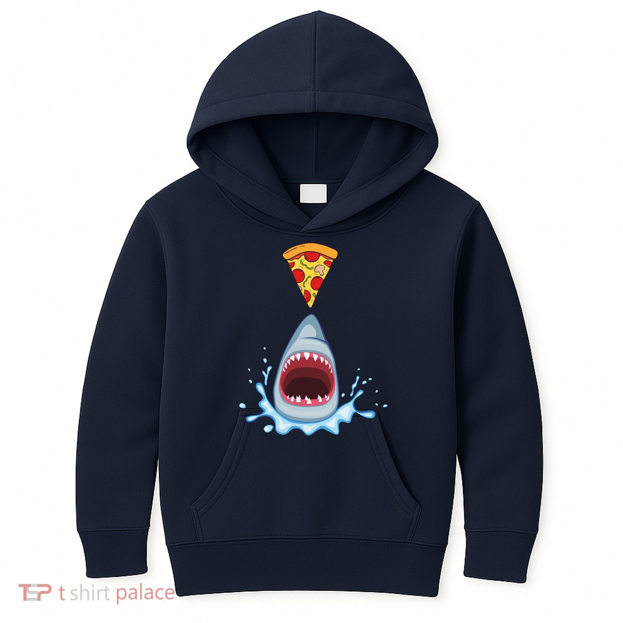 Shark Pizza Attack Kids Hoodie