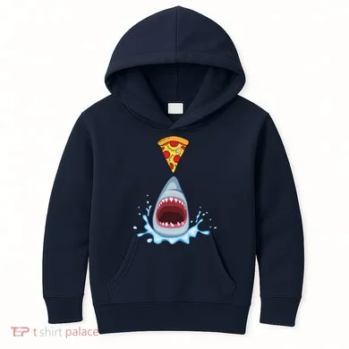 Shark Pizza Attack Kids Hoodie
