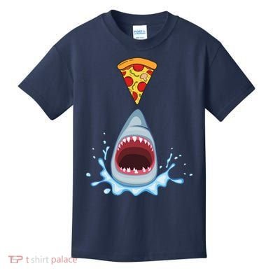 Shark Pizza Attack Kids T-Shirt