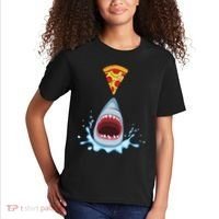 Shark Pizza Attack Kids T-Shirt thumb 2