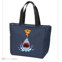 Shark Pizza Attack Tote Bag thumb 3