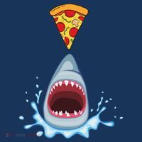Shark Pizza Attack Tote Bag thumb 4