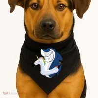 Shark Unicorn Float Pool Party USA-Made Doggie Bandana thumb 1