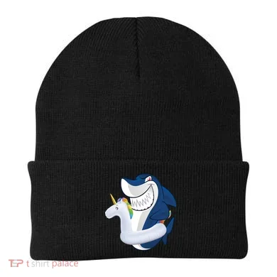 Shark Unicorn Float Pool Party Beanie