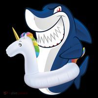 Shark Unicorn Float Pool Party Pajama Set thumb 2