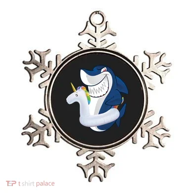 Shark Unicorn Float Pool Party Ornament