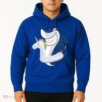 Shark Unicorn Float Pool Party Hoodie thumb 2