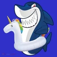 Shark Unicorn Float Pool Party T-Shirt thumb 7