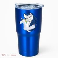 Shark Unicorn Float Pool Party Tumbler thumb 0